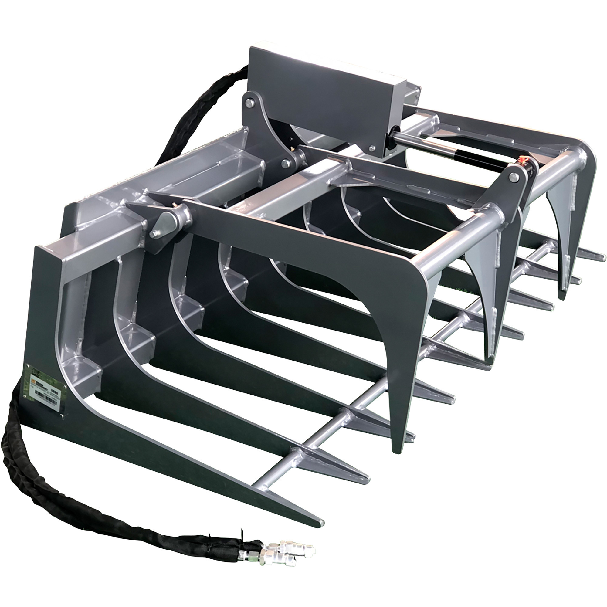NorTrac Skid Steer Grapple Bucket, 54in.W Bucket
